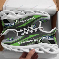 Seattle Seahawks Logo Green Black 3D Max Soul Sneaker Shoes