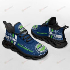 Seattle Seahawks Logo Hexagon Pattern 3D Max Soul Sneaker Shoes