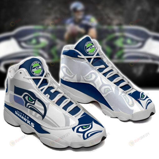 Seattle Seahawks Logo Pattern Air Jordan 13 Shoes Sneakers