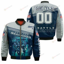 Seattle Seahawks Trio Customized Pattern Bomber Jacket