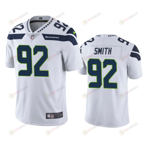 Seattle Seahawks Tyreke Smith 92 White Vapor Limited Jersey