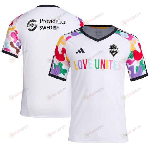 Seattle Sounders FC 2023 Pride Pre-Match Men Jersey - White