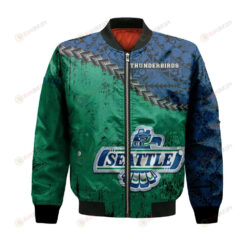 Seattle Thunderbirds Bomber Jacket 3D Printed Grunge Polynesian Tattoo