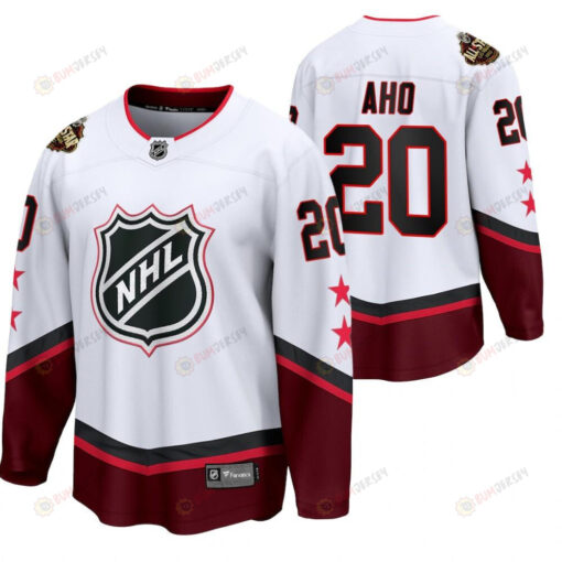 Sebastian Aho 20 Jersey Carolina Hurricanes 2022 All-Star White Eastern Conference Men Jersey Jersey