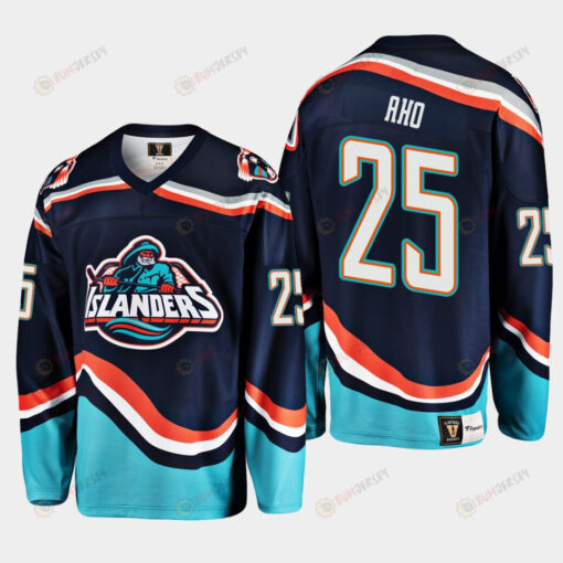 Sebastian Aho 25 New York Islanders Navy Reverse Retro 2.0 Jersey 2022-23