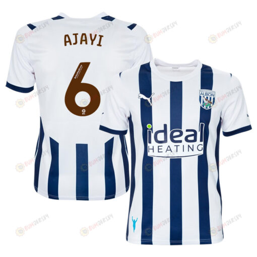 Semi Ajayi 6 West Bromwich Albion FC 2023/24 Home Men Jersey - White