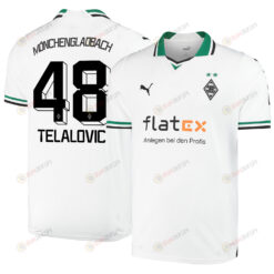 Semir Telalovic 48 Borussia M?nchengladbach 2023-24 Home Men Jersey - White