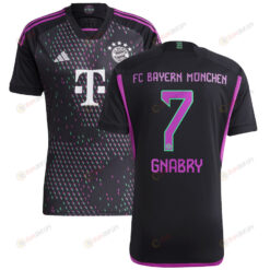 Serge Gnabry 7 Bayern Munich 2023/24 Away Men Jersey - Black