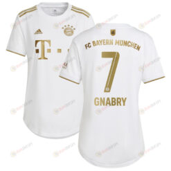 Serge Gnabry 7 Bayern Munich Women 2022/23 Away Jersey - White