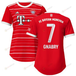 Serge Gnabry 7 Bayern Munich Women 2022/23 Home Jersey - Red