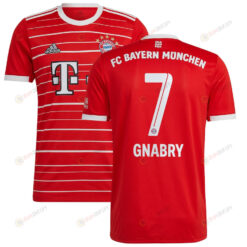 Serge Gnabry 7 Bayern Munich Youth 2022/23 Home Player Jersey - Red