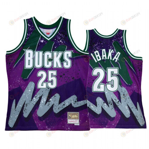 Serge Ibaka 25 Milwaukee Bucks Hyper Hoop Purple Throwback 90s Jersey