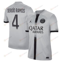 Sergio Ramos 4 Paris Saint-Germain 2022/23 Away Breathe Stadium Men Jersey - Black
