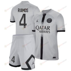 Sergio Ramos 4 Paris Saint-Germain Away Kit 2022-23 Men Jersey - Black
