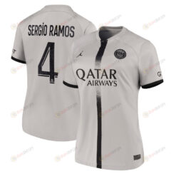 Sergio Ramos 4 Paris Saint-Germain Women 2022/23 Away Jersey - Black