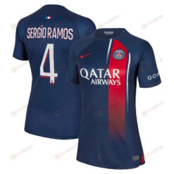 Sergio Ramos 4 Paris Saint-Germain Women 2023/24 Home Jersey - Navy