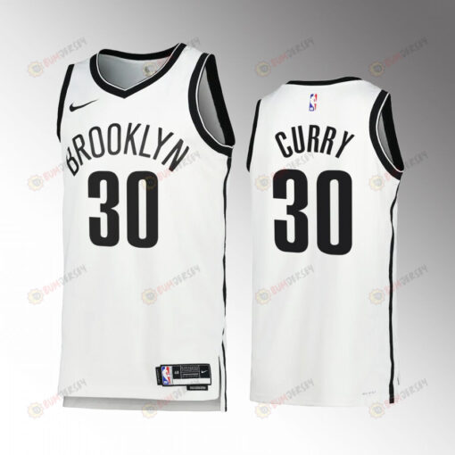 Seth Curry 30 2022-23 Brooklyn Nets White Association Edition Jersey Swingman