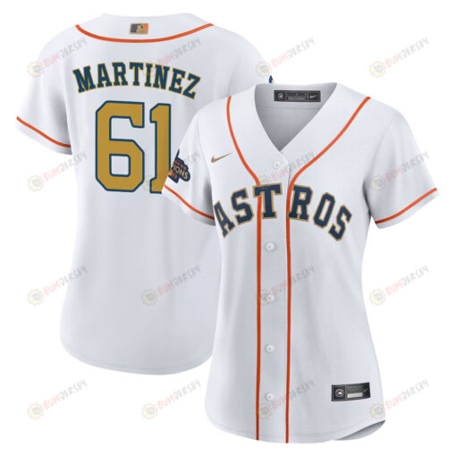 Seth Martinez 61 Houston Astros 2023 Women Jersey - White/Gold