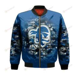 Seton Hall Pirates Bomber Jacket 3D Printed Camouflage Vintage