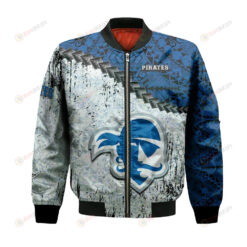 Seton Hall Pirates Bomber Jacket 3D Printed Grunge Polynesian Tattoo