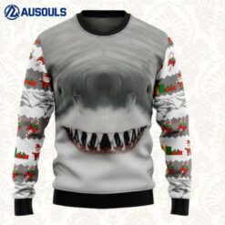 Shark Cute Face Ugly Sweaters For Men Women Unisex