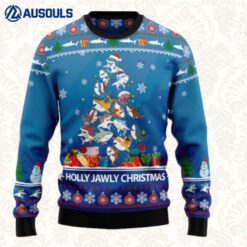 Shark Holly Jawly Christmas Ugly Sweaters For Men Women Unisex