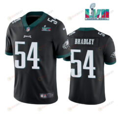 Shaun Bradley 54 Philadelphia Eagles Super Bowl LVII Vapor Limited Men Jersey - Black