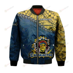 Shawinigan Cataractes Bomber Jacket 3D Printed Grunge Polynesian Tattoo