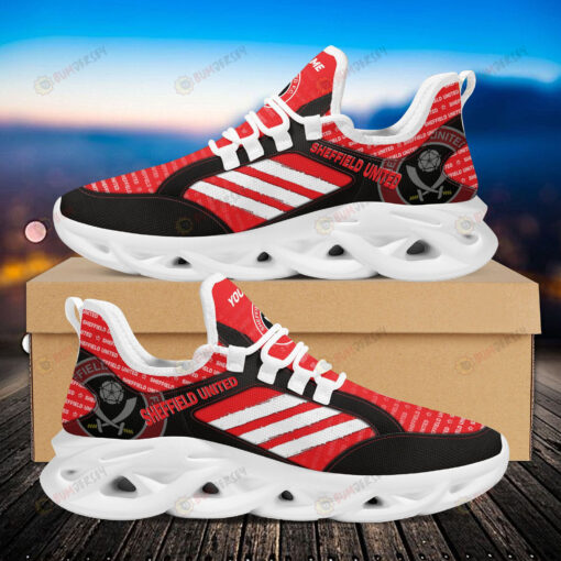 Sheffield United Logo Custom Name Pattern 3D Max Soul Sneaker Shoes