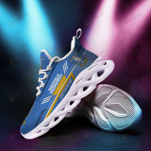 Sheffield Wednesday Logo Pattern Custom Name 3D Max Soul Sneaker Shoes