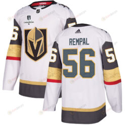 Sheldon Rempal 56 Vegas Golden Knights Stanley Cup 2023 Champions Patch Away Breakaway Men Jersey - White