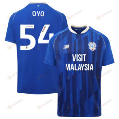 Sheyi Oyo 54 Cardiff City FC 2023-24 Home Men Jersey - Blue