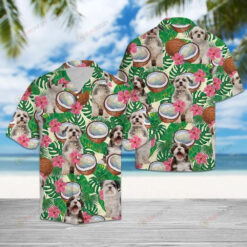 Shih Tzu Tropical Coconut Hawaiian Shirt Beach Short Sleeve