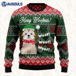 Shih Tzu Woofmas Ugly Sweaters For Men Women Unisex