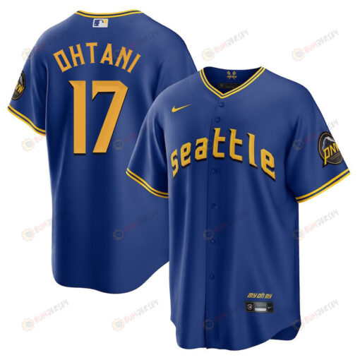 Shohei Ohtani 17 Seattle Mariners 2023 City Connect Game Jersey - Royal
