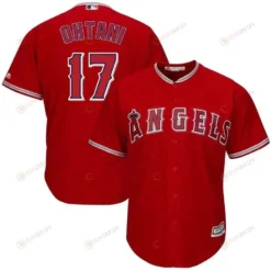 Shohei Ohtani Los Angeles Angels Big And Tall Alternate Cool Base Player Jersey - Red
