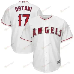 Shohei Ohtani Los Angeles Angels Big And Tall Cool Base Player Jersey - White Color