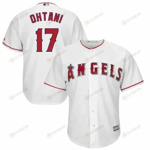Shohei Ohtani Los Angeles Angels Official Cool Base Player Jersey - White