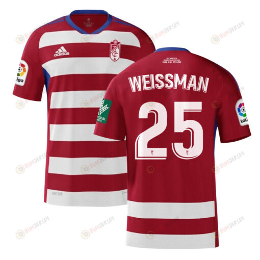 Shon Weissman 25 Granada 2022-23 Home Jersey - Red/White