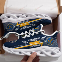 Shrewsbury Town Logo Custom Name Pattern 3D Max Soul Sneaker Shoes