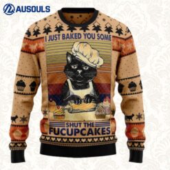 Shut The Fucupcakes Christmas Ugly Sweaters For Men Women Unisex