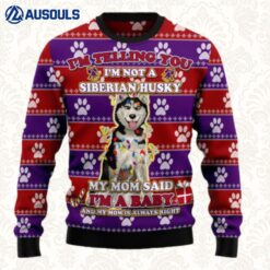 Siberian Husky Baby Christmas Ugly Sweaters For Men Women Unisex