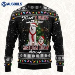 Siberian Husky Show Up Ugly Sweaters For Men Women Unisex