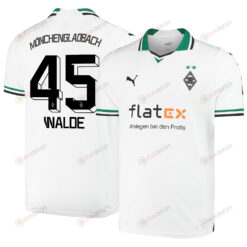 Simon Walde 45 Borussia M?nchengladbach 2023-24 Home Men Jersey - White