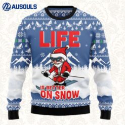 Skiing Life Is Better On Snow Ugly Sweaters For Men Women Unisex