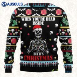 Skull And Skeleton Christmas Ugly Sweaters For Men Women Unisex