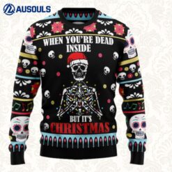 Skull Christmas Inside Ugly Sweaters For Men Women Unisex