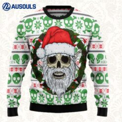 Skull Santa Clause Ugly Sweaters For Men Women Unisex