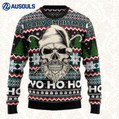 Skull Scary Christmas Ugly Sweaters For Men Women Unisex