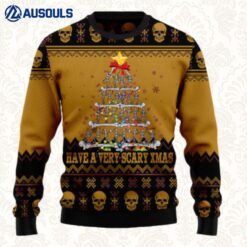 Skull Very Scary Xmas Ugly Sweaters For Men Women Unisex